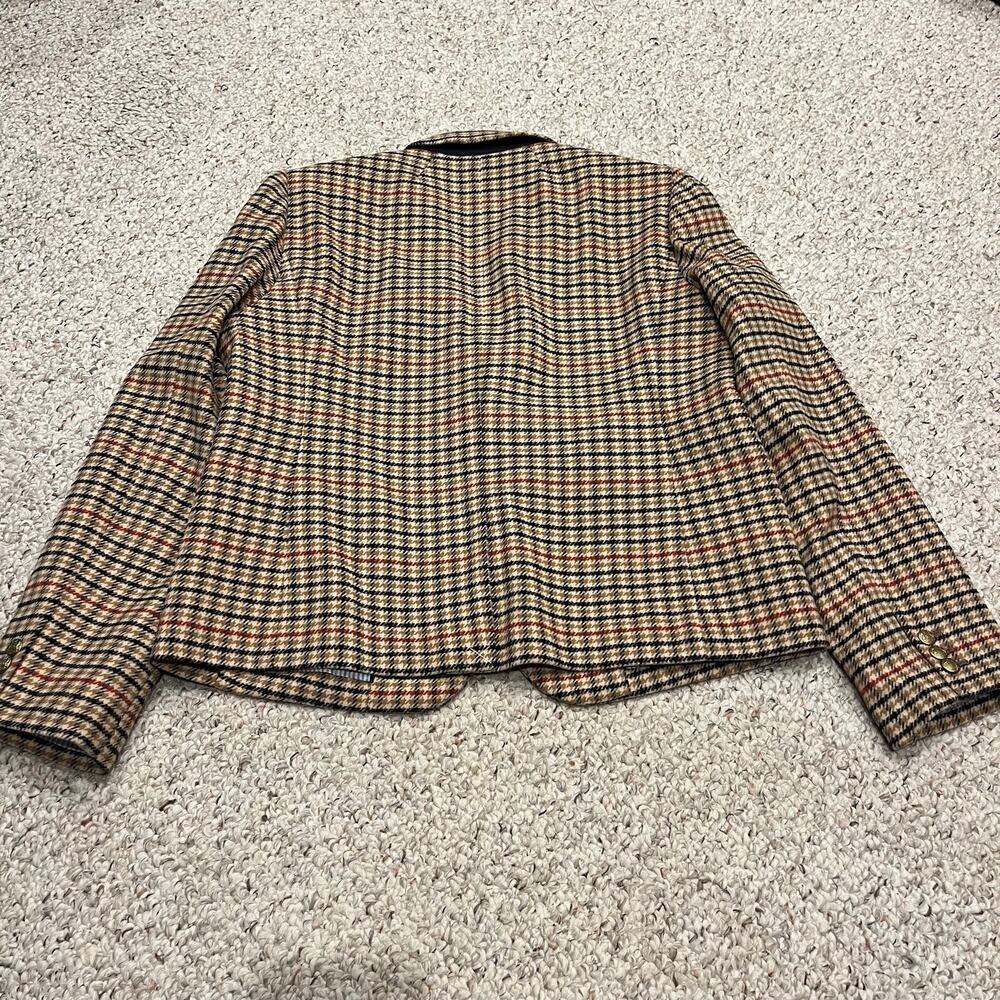 J Crew Herringbone Schoolboy Blazer 14 Wool Blend Old Money Classic Preppy - Picture 8 of 8